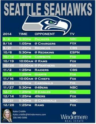Seattle Seahawks Schedule