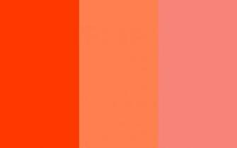 Coquelicot Coral And Pink Solid Three Color Background