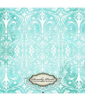 Turquoise Damask iPhone