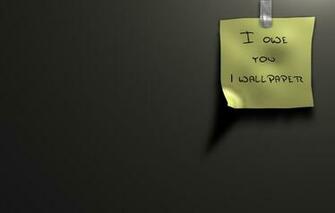 Wallpaper Reminder Sticker I Owe You Image For