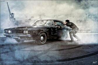 Muscle Car Burnout Wallpaper
