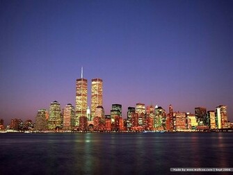 Twin Towers And Skyline World Trade Center