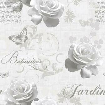 Muriva Botanical Floral Silver Wallpaper At Gowallpaper Uk