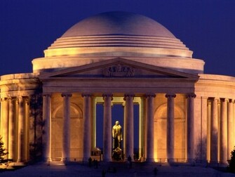 World Famous Places Wallpaper Thomas Jefferson Memorial Washington