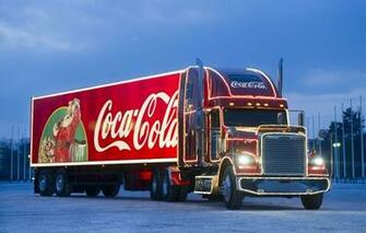 Coca Cola Freightliner Christmas Truck Cars Wallpaper