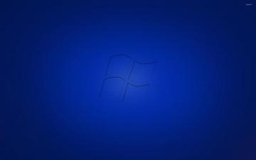 Blue Windows Printed On Background Wallpaper Computer