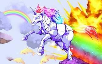 Robot Unicorn Attack HD Wallpaper Background