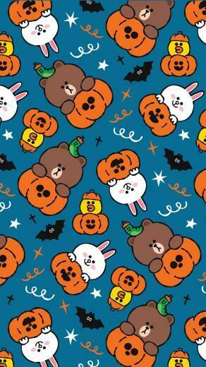 Pumpkin Trio Of Halloween Wallpaper In Friends