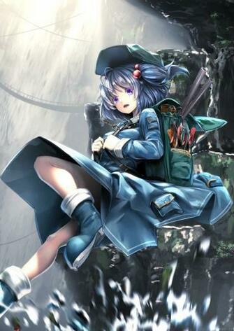 Kawashiro Nitori Touhou Mobile Wallpaper