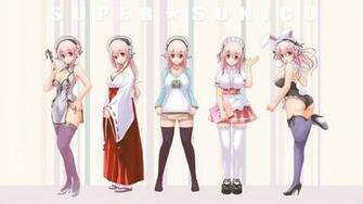Super Sonico Costume Dress Animation Headphone Sexy Anime Girl HD