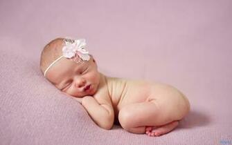 Sleeping Baby HD Wallpaper Cute Girl Laughing