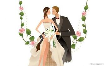 Animated Wedding Weddings Wallpaper