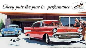 Chevy Advertising Art Wallpaper
