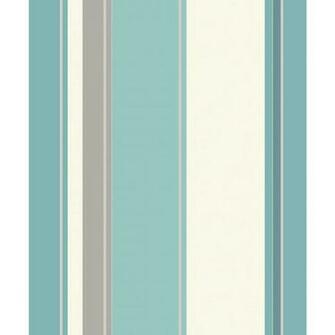 Carina Stripe Teal And Grey Wallpaper At Wilko