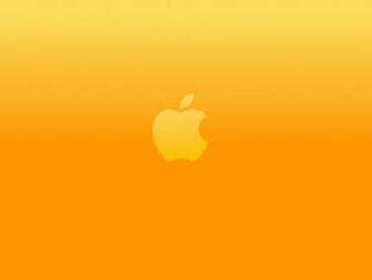 Bright Orange Apple Logo