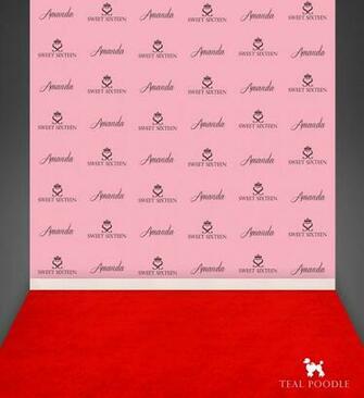 Red Carpet Backdrop Design For