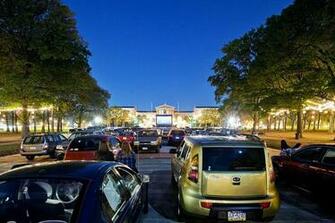 Outside Movie Theater Background Drive In At