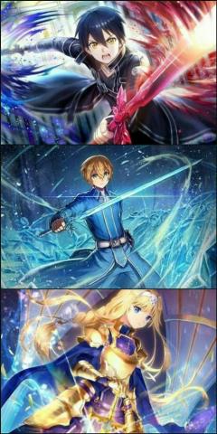 Kirito X Eugeo Alice Sword Art Online Poster