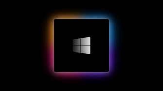 Windows Logo Wallpaper 4k M1 Chip Black