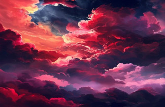 Akatsuki Clouds HD Wallpaper