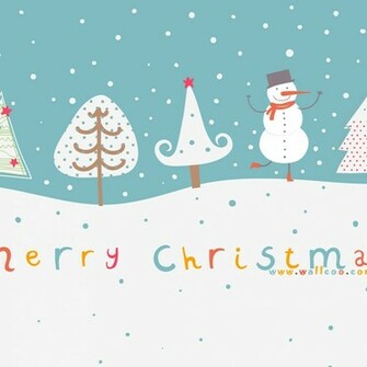 Cute Christmas Tree Wallpaper HD In Celebrations