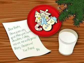 Milk And Cookies Christmas Wallpaper