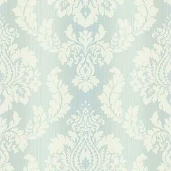 Blue Ombre Wallpaper Damask
