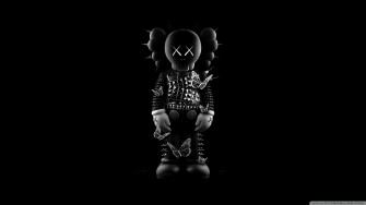 Kaws Black Art Ultra HD Wallpaper For 4k UHD Tv Desktop Triple
