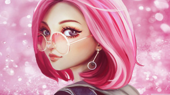 Pretty Girl Cartoon Wallpaper