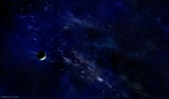 Deep Blue Space Galaxy Wallpaper Nebula