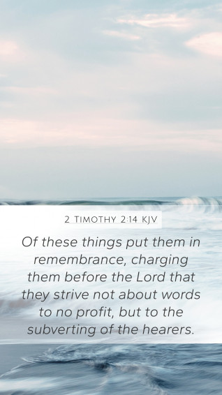 Timothy Kjv Mobile Phone Wallpaper Of These Things Put