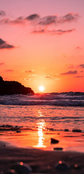 iPhone Pro Max Beach Sunset Wallpaper