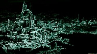 Sci Fi City Computer Wallpaper Desktop Background