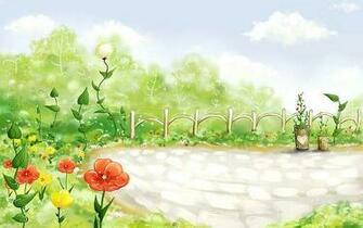 Spring Fairyland Scene Art Illistration Fiaryland