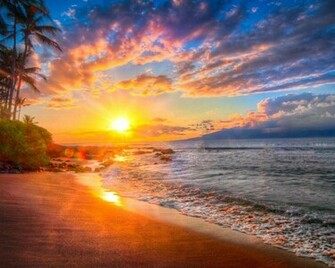 Hawaii Sunset Wallpaper HD Desktopinhq