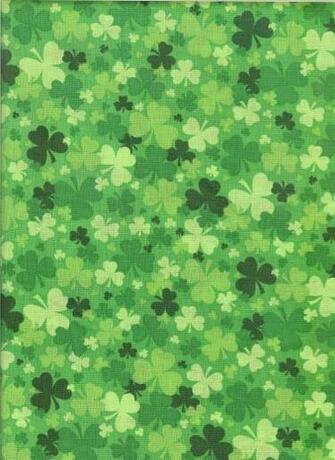 Green Shamrock Fabric St Patricks Day Wallpaper Saint