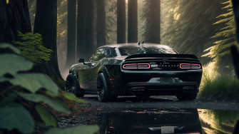 Black Dodge Challenger Laptop Full HD 1080p 4k Wallpaper