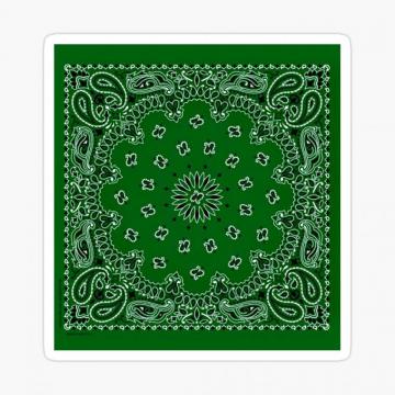 Green Bandana Poster By Faldet67