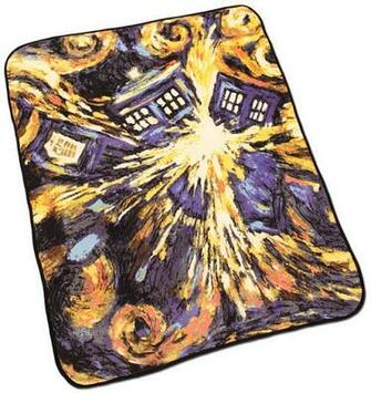 Doctor Who Exploding Tardis Throw Jpg