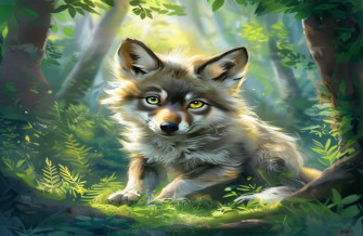 Baby Wolf Wallpaper