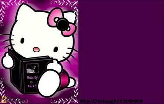Hello Kitty Wallpaper Purple By