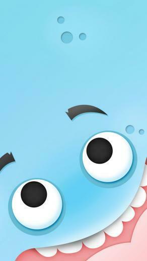 Cute Blue Cool iPhone Wallpaper