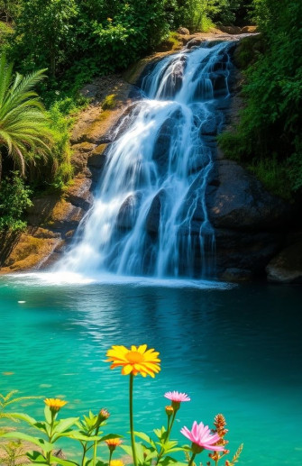 Waterfall Wallpaper With Sound