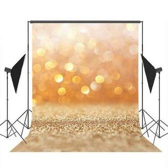 Amazon Mocsicka Gliiter Sequin Backdrop Vinyl Golden