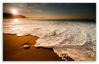 Beach Waves HD Wallpaper For Standard Fullscreen Uxga Xga Svga