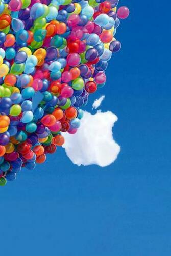 Creative Cloud Apple Logo iPhone Plus And Wallpaper