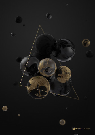 Black Gold On Phone Wallpaper Design
