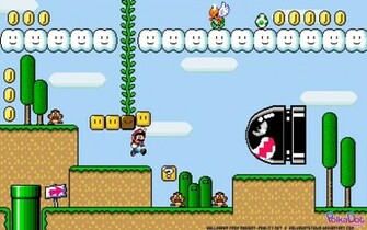 Super Mario World Retro Games Wallpaper Background