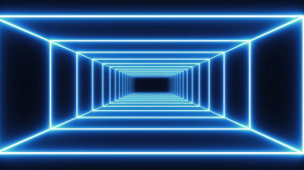Blue Neon Background Wallpaper