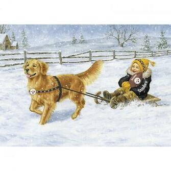 Pittsburgh Steelers Christmas Holiday Cards The Danbury Mint